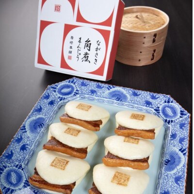 【毎月定期便】【岩崎本舗】長崎角煮まんじゅう6個 箱入り(佐々町)全12回