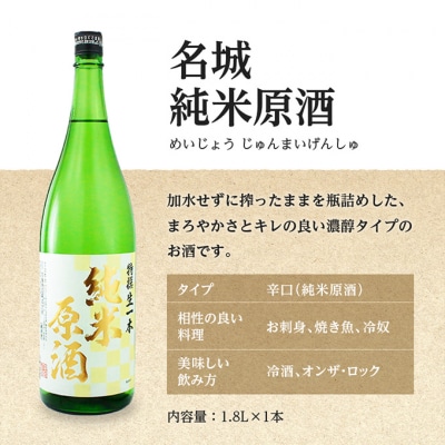 日本酒 飲み比べセット 1.8L×2本 & そば 蔵人の賄い セット 名城酒造[53650555]