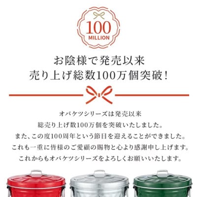 オバケツ ダストボックス 42L 【シルバー】渡辺金属工業 [53651887]