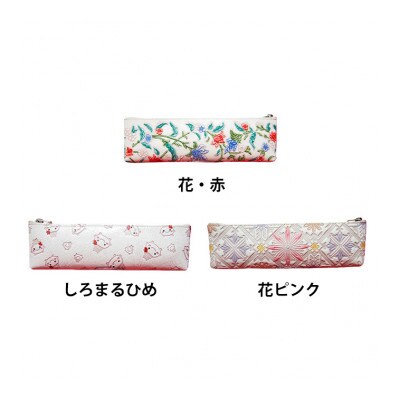 [53657064]姫路革細工 ペンケース「小花」