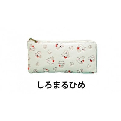 [53657090]姫路革細工 L型ファスナー長財布「しろまるひめ」
