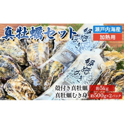 2026年1月中旬以降順次発送予定牡蠣セット/殻付き約5kg+大粒剥き身約1kg[53650004]