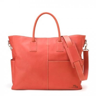 0525 A4サイズでビジネスに使える本革トートバッグ (バーミリオン)[53657326]