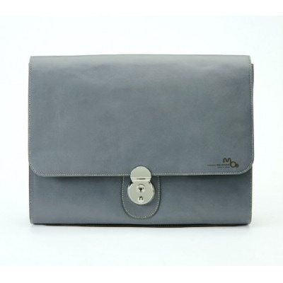 0522 シンプルな本革クラッチバッグ(A4サイズ)(チャコールグレー)[53657316]
