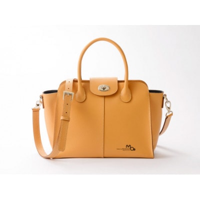 0706タブレットが入るかわいい本革ミニトート(B5サイズ) キャメル[53657422]