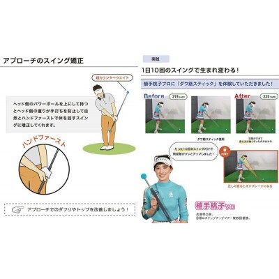 リンクスゴルフ　ダワ筋スティック　スタンダードタイプ【ターコイズ×グレー】[53651359]