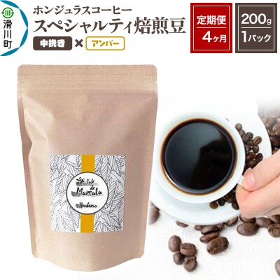《定期便4ヶ月》コーヒー 焙煎豆 200g×1 中挽き アンバー|19_pun-010104ba