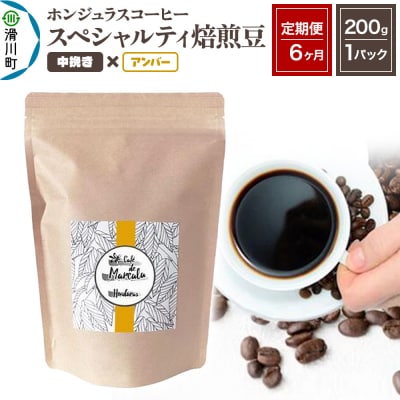 《定期便6ヶ月》コーヒー 焙煎豆 200g×1 中挽き アンバー|19_pun-010106ba