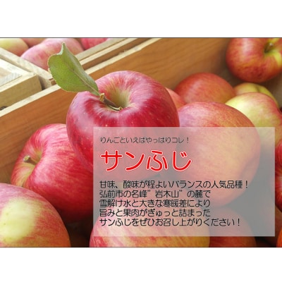 りんご 特選【26年1月出荷】白熊 サンふじ 絆 約3kg|24_srk-040301c