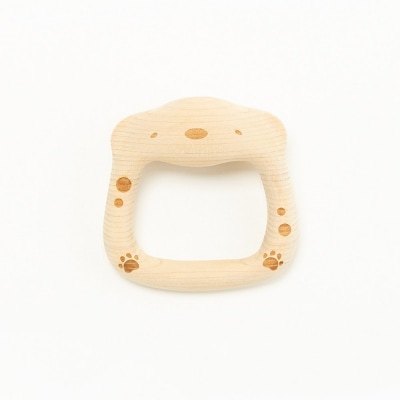 ひろさき木育セット (りんごの積み木・はちまんわんこ(ガラガラ)1個)|24_kms-100101