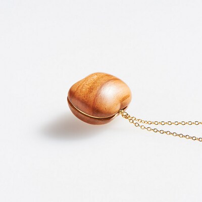 ネックレス「一粒の大きなりんご」(Long)|24_kms-210101