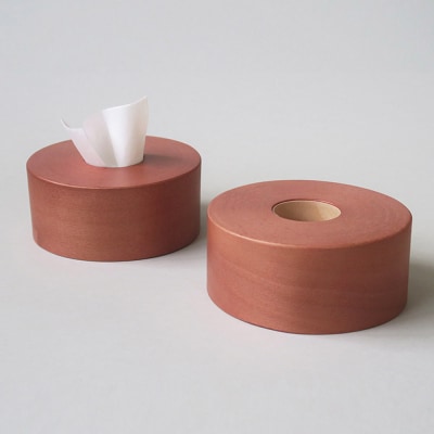 「食べられないバウムクエヘン」ティッシュボックス(さくら色)1個|24_brb-020101a