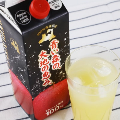 ストレートりんごジュース 1000ml×6本|24_bny-010601