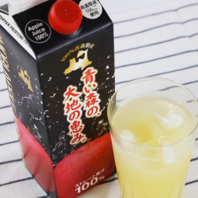 ストレートりんごジュース 1000ml×4本 化粧箱入り|24_bny-020401