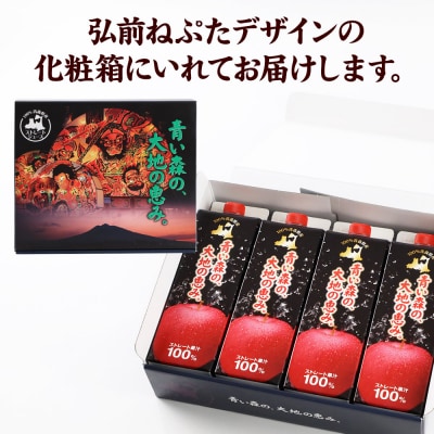 ストレートりんごジュース 1000ml×4本 化粧箱入り|24_bny-020401