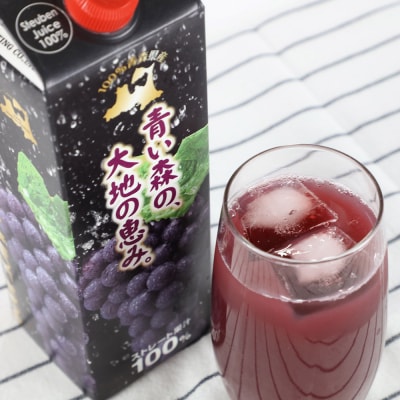無添加 ストレートぶどうジュース 1000ml×4本 化粧箱入り|24_bny-040401