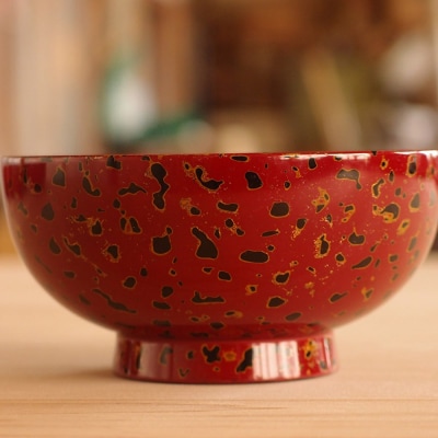 津軽塗 汁椀(唐塗 赤)|24_tnk-270101b