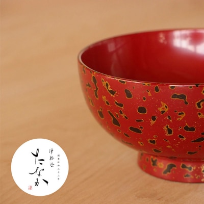 津軽塗 汁椀(唐塗 赤)|24_tnk-270101b