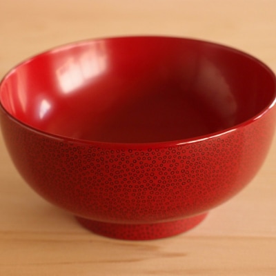 津軽塗 夫婦汁椀【七々子塗 黒(赤種)・赤(黒種)】|24_tnk-350101