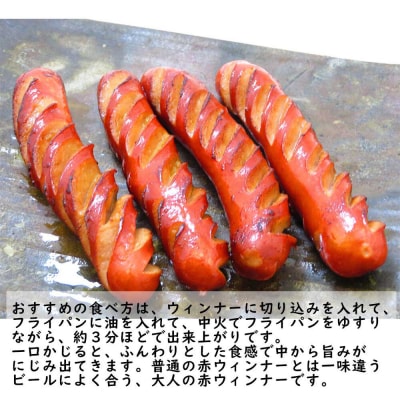 【数量限定】石川ハムの赤ウインナー 1kg(500g×2パック)|24_tns-140101