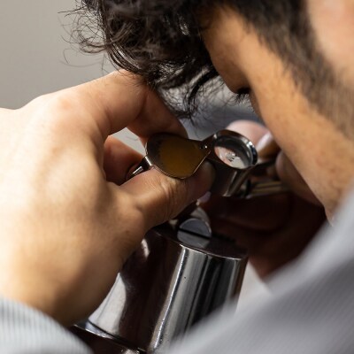 ネックレスピンクゴールド 0.06ct ダイヤイニシャルネックレスH|24_jkm-010101b