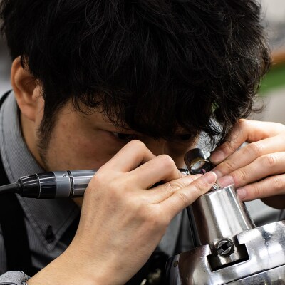 ネックレスイエローゴールド 0.05ct ダイヤイニシャルネックレスM|24_jkm-030101d