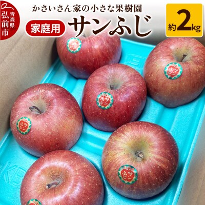 りんご サンふじ 約2kg【家庭用】|24_kck-010201
