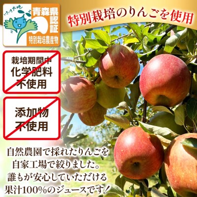《定期便3ヶ月》りんごジュースふじ1L×6本 小さなSDGsラベルレス|24_apc-050603