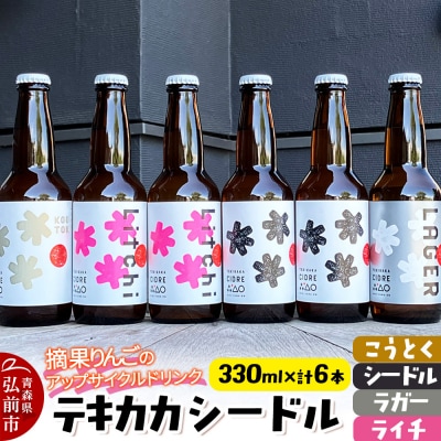 テキカカシードル(シードル 、ライチ、こうとく、ラガー) 計6本|24_mye-090601