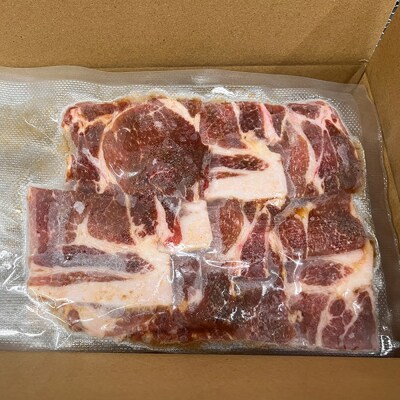 【つがる豚】豚肩ロースの「もつけダレ」つけこみ 250g×4パック|24_tsz-040401