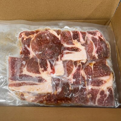 【つがる豚】豚肩ロースの「もつけダレ」つけこみ 250g×5パック|24_tsz-040501