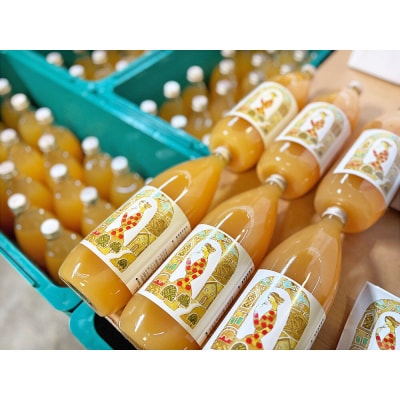 りんごジュース 1L × 6本 ストレート 保存料・着色料無添加|24_ace-060601