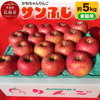 【りんご】かねちゃんりんご 家庭用 サンふじ 約 5kg|24_kcr-020501