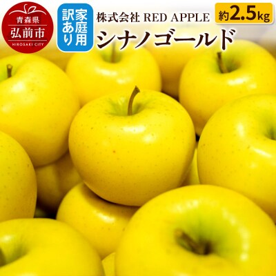 りんご【訳あり】家庭用 シナノゴールド 約2.5kg|24_rap-070201