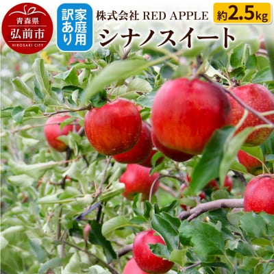 りんご【訳あり】家庭用 シナノスイート 約2.5kg|24_rap-090201