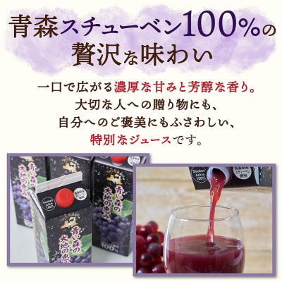 ぶどうジュース 紙パック 1L×6本入り 無添加 ストレート果汁100%|24_dcp-010601