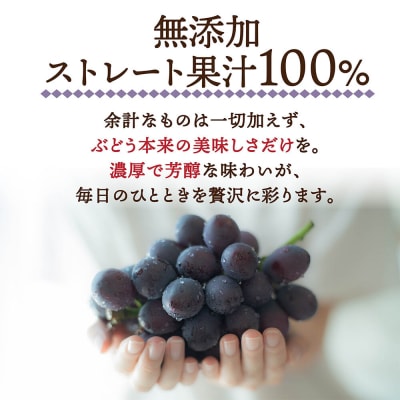 ぶどうジュース 紙パック 1L×6本入り 無添加 ストレート果汁100%|24_dcp-010601