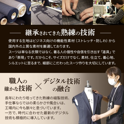 【全国4ヶ所で採寸可能】イージーオーダースーツ(メンズ)1着 お仕立券B|24_ctc-020101