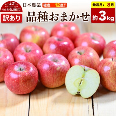りんご【26年8月クール便発送】品種おまかせ【訳あり】約3kg|24_nng-990301ac