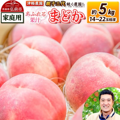桃 約5kg【2026年産 あふれる果汁 まどか】家庭用|24_tgn-050501