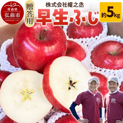 りんご 早生ふじ【贈答用】約5kg 權之丞farm|24_gnz-100501