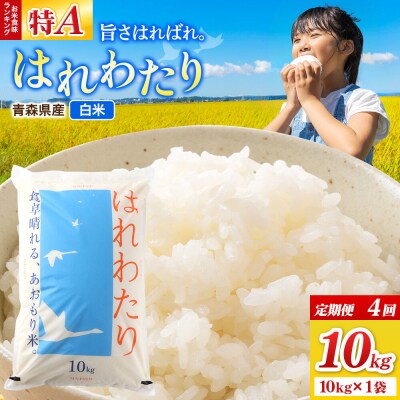 《定期便4ヶ月》米 はれわたり【白米】10kg×1袋 令和7年産|24_wda-031004