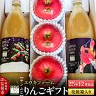 りんごギフト【サンふじ×3個、りんごジュース1L×2本】|24_yuk-020101a