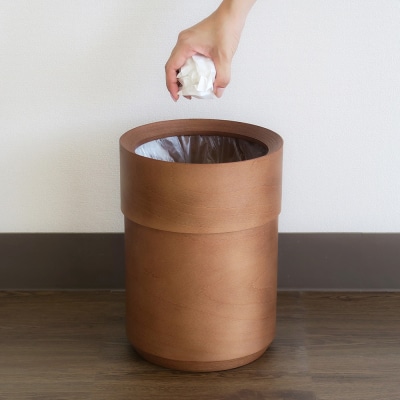 BUNACO 袋の見えないダストボックス(キャメルブラウン)|24_brb-210101c