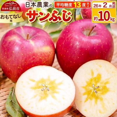 りんご 【26年2月出荷】 サンふじ 約10kg おもてなし用|24_nng-121001bi