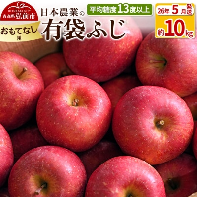 【26年5月出荷】 有袋ふじ 約10kg おもてなし用 CA貯蔵|24_nng-491001bl