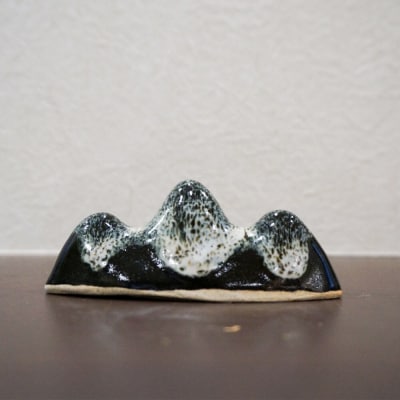 箸置き 津軽焼 岩木山箸置き 4個セット 工芸品 青森県弘前市 草邑|24_kmr-010401