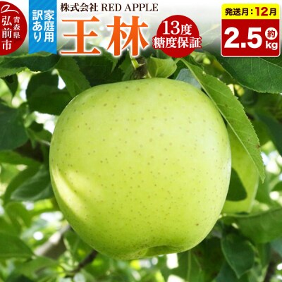 【26年12月発送】りんご 王林【訳あり】家庭用 約2.5kg|24_rap-040201j