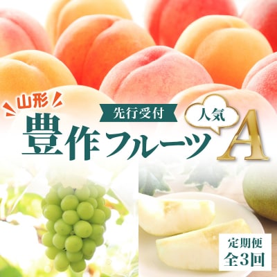 ≪先行受付≫ 山形豊作フルーツ人気A【定期便全3回】 060-T02 