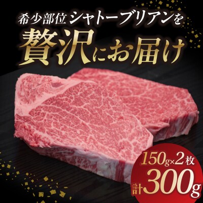 山形牛シャトーブリアン 150gx2 【肉の小林】 058-002